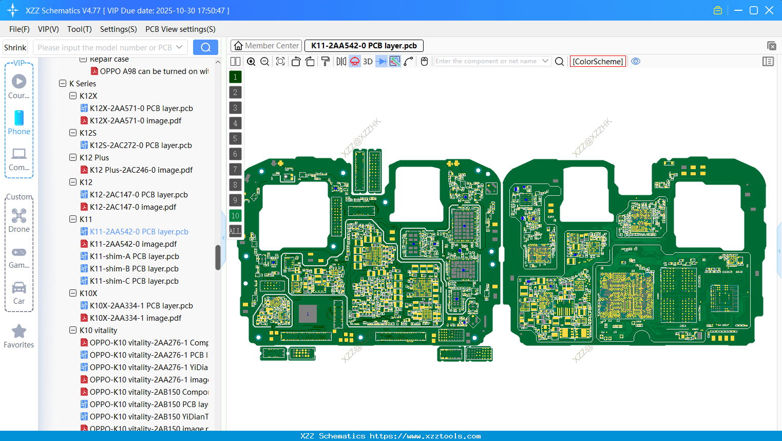 OPPO K11-2AA542-0 PCB Layer